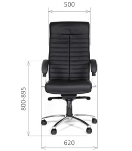 Кресло офисное CHAIRMAN 480 Экокожа премиум черная в Липецке - предосмотр 1